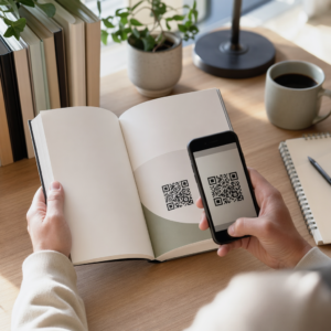 Skanning av QR-kodebok