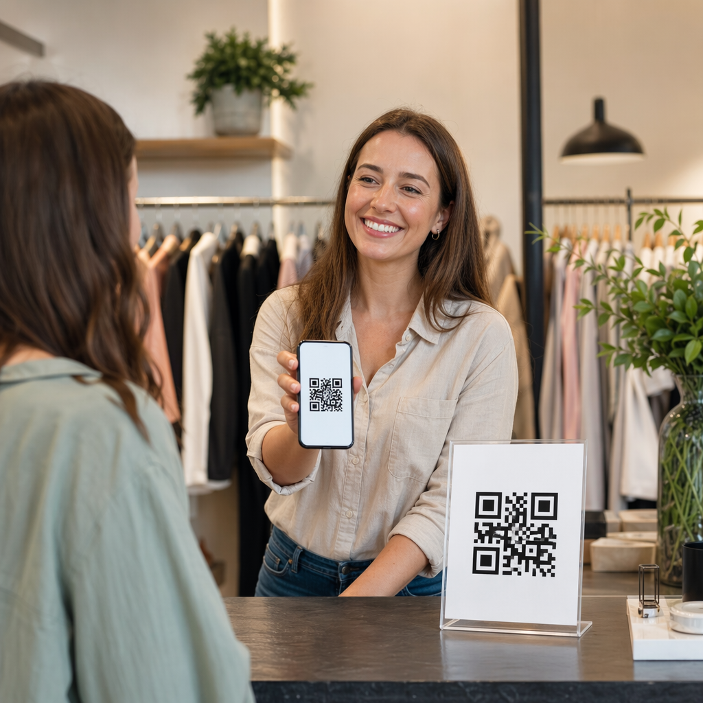 Scansione del codice QR di TikTok