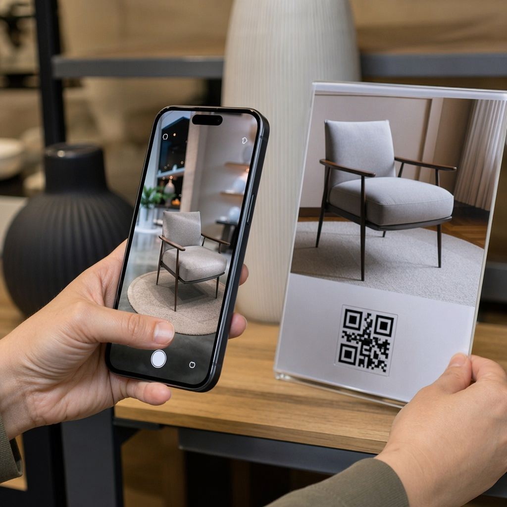Cliente che usa QR AR
