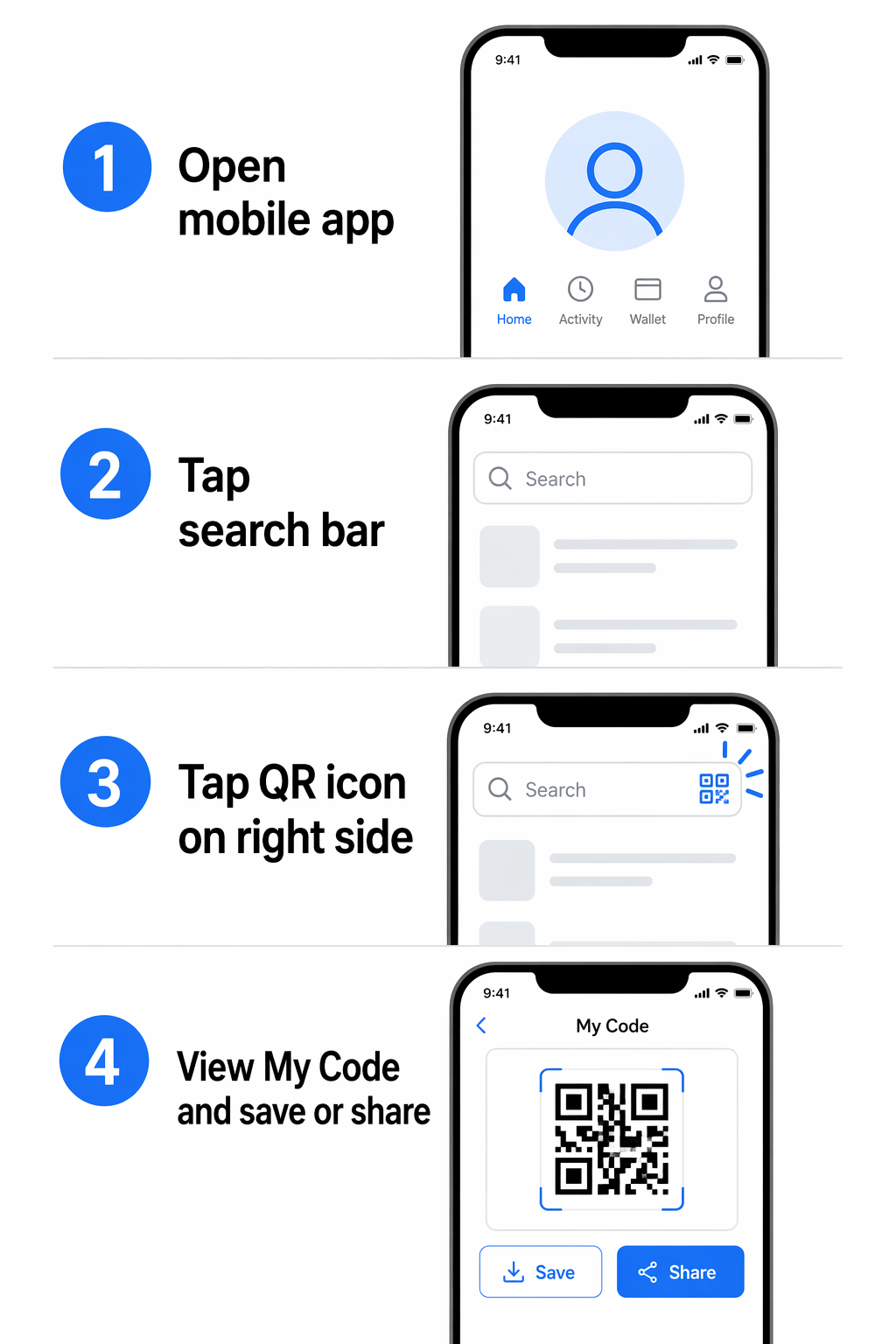 Намерете LinkedIn QR код