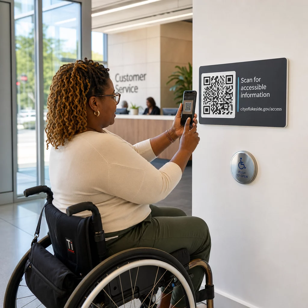 Accessible QR code