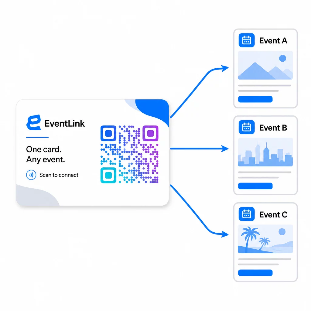 Reusable event QR