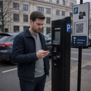 Driver checking parking code