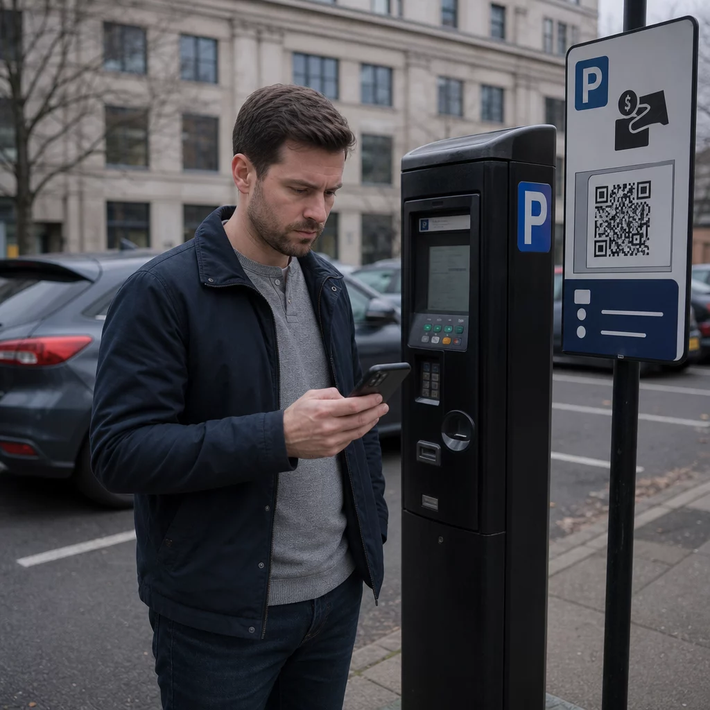 Driver checking parking code