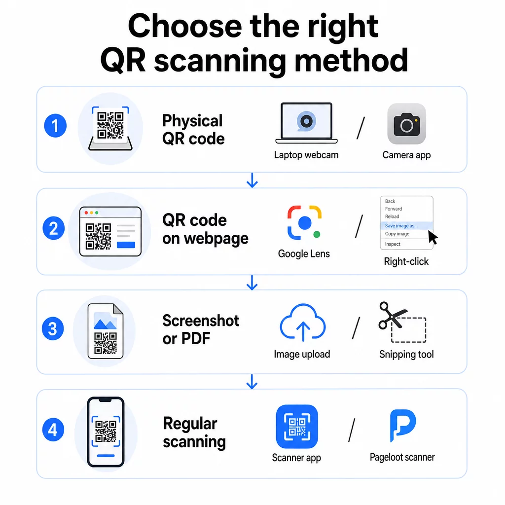 QR scanning methods
