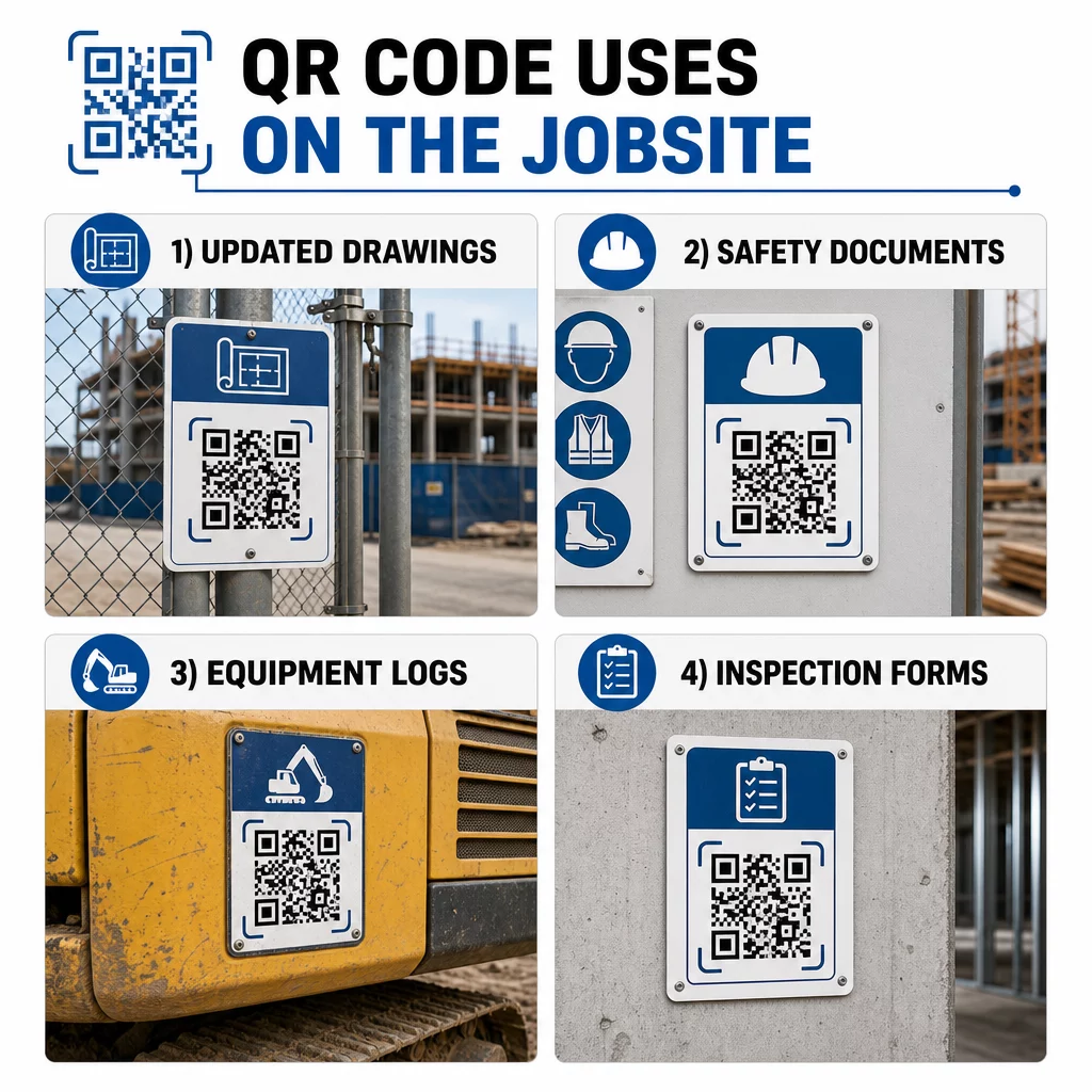 Construction QR code uses