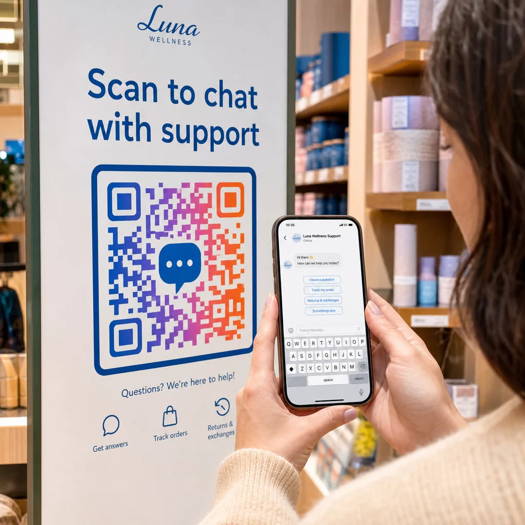 Scanning support QR