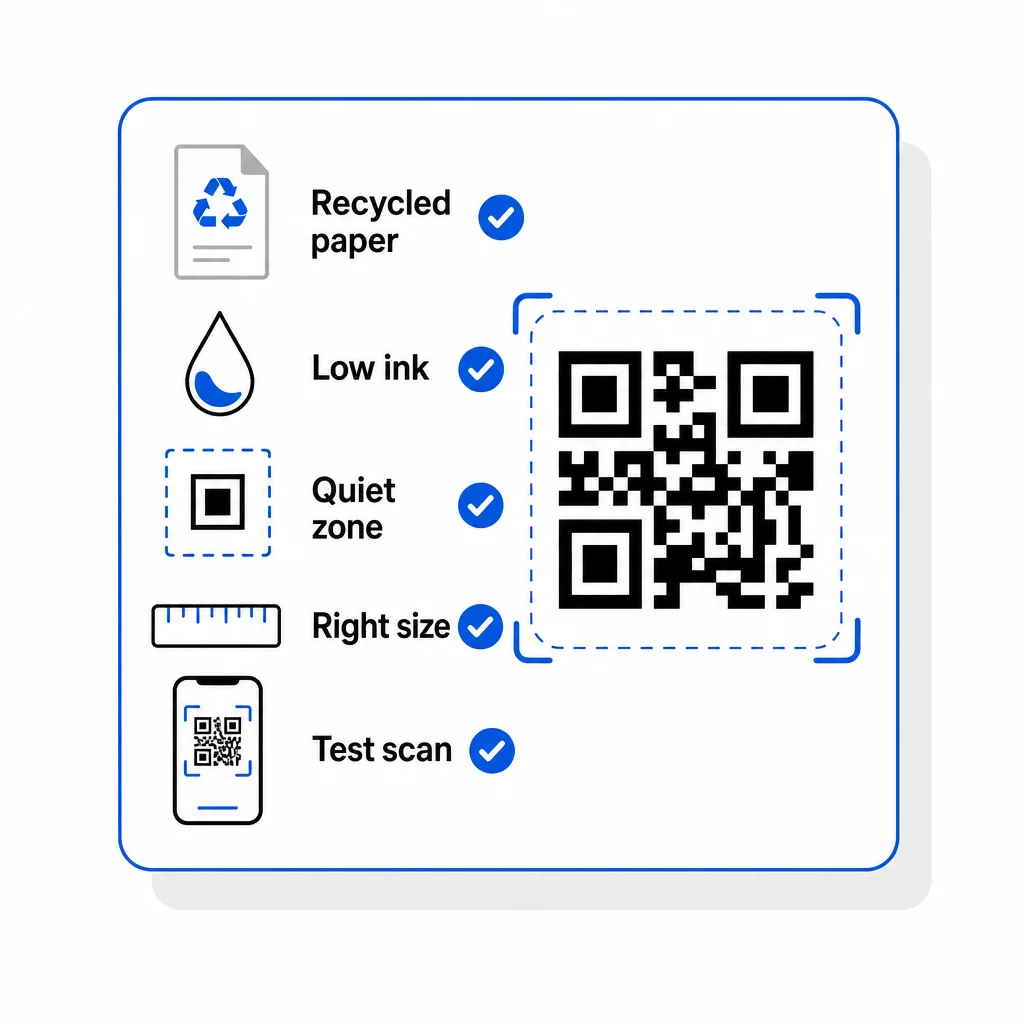 QR print checklist