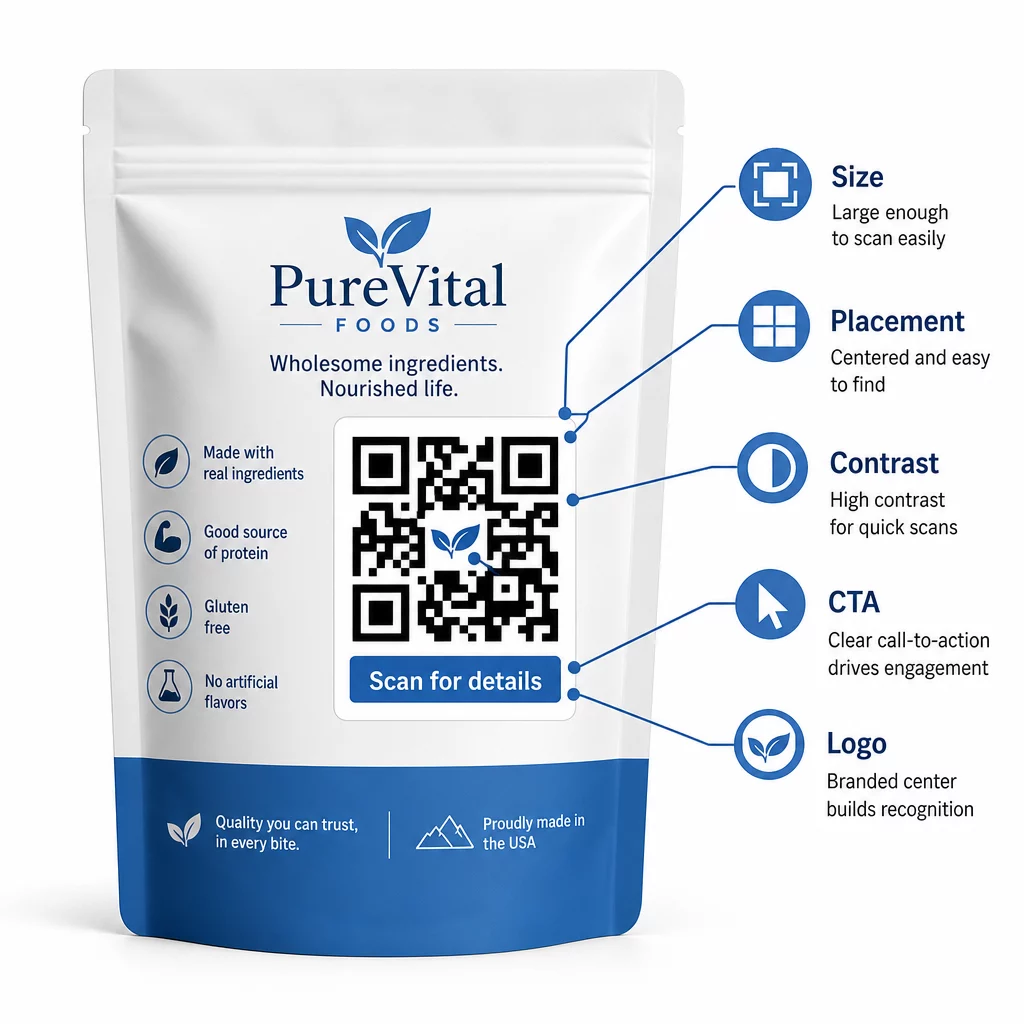 Packaging QR design tips