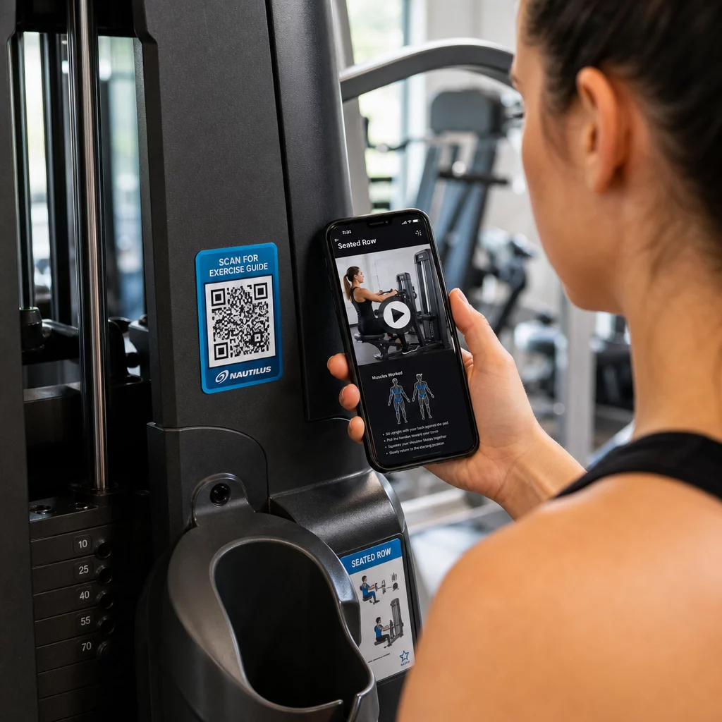 Scanning gym equipment code