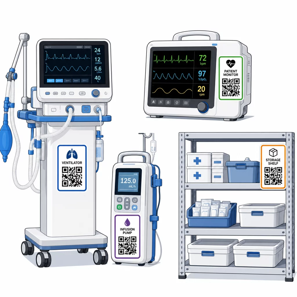 Labeled hospital assets
