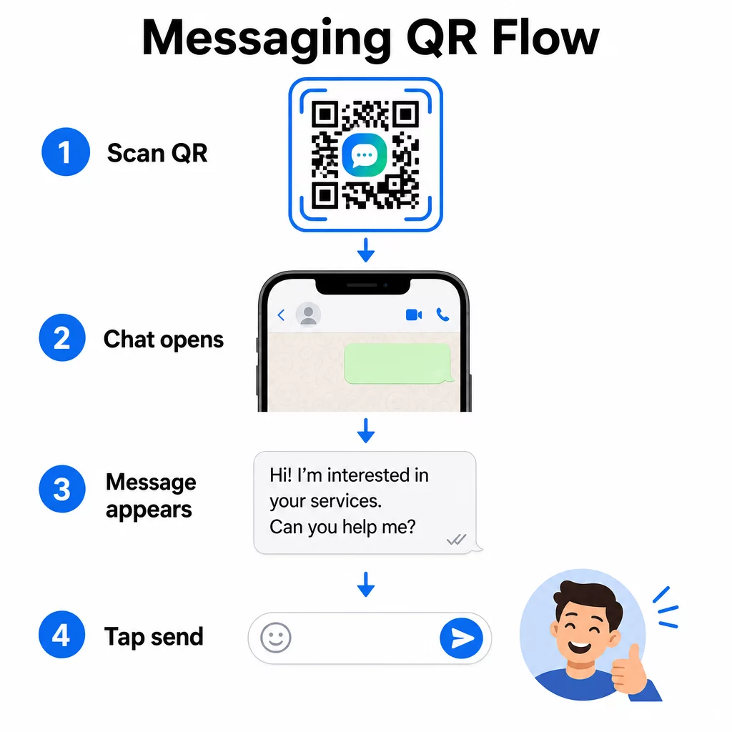 QR chat flow