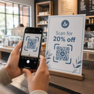 Skanowanie plakatu z kodem QR