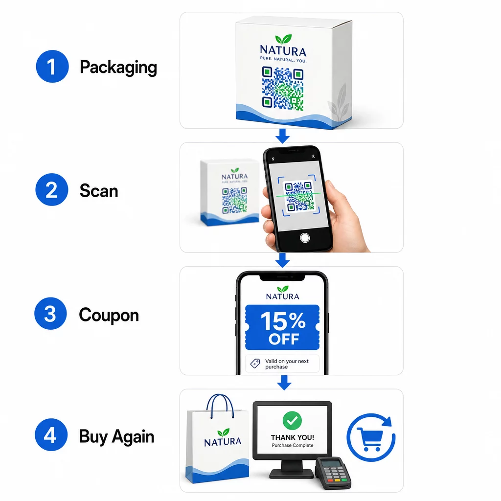 QR coupon flow