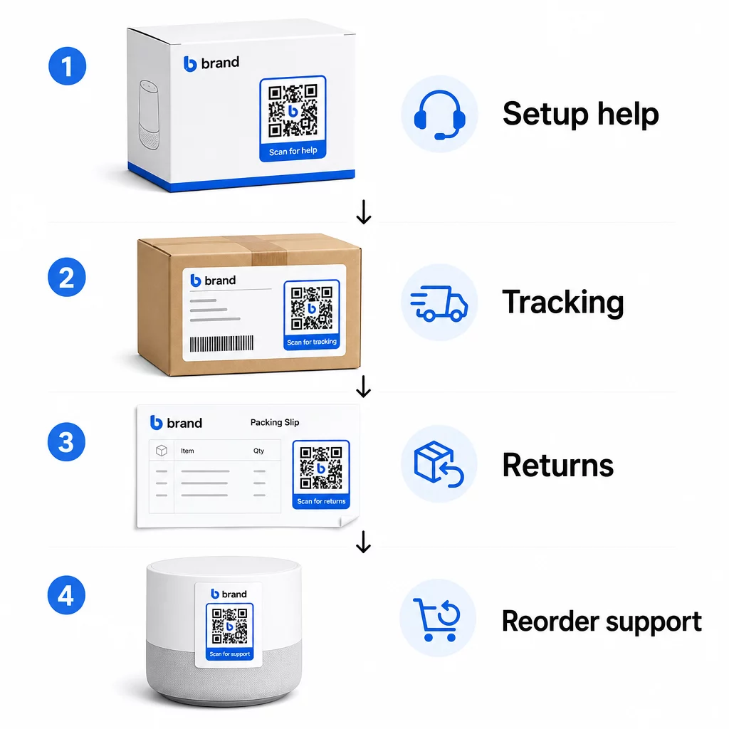 QR support journey