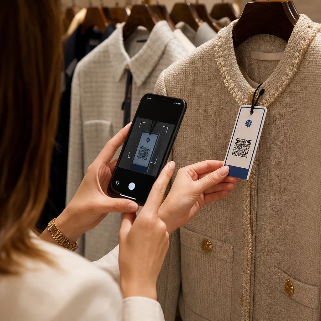 Scanning fashion hangtag
