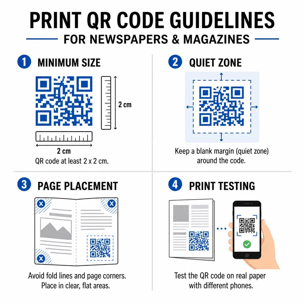 Print QR code guidelines