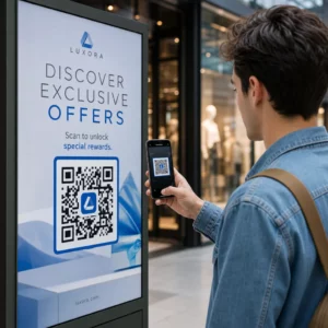Scanning QR ad