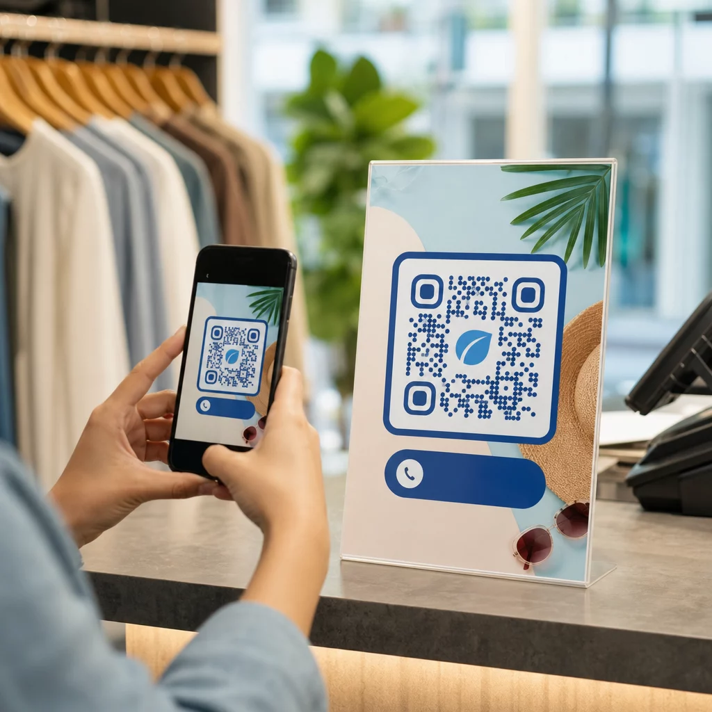 Klient skaneerib QR-koodi
