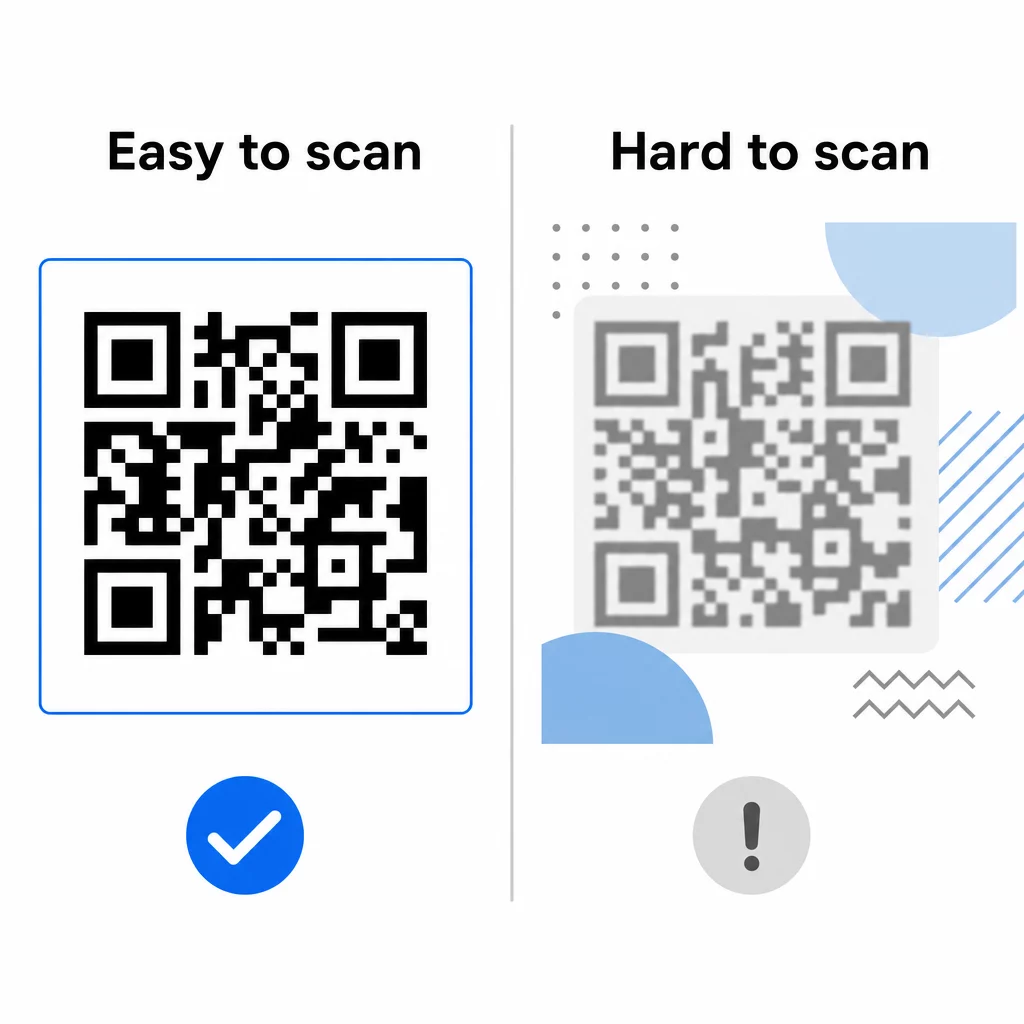 QR scan readability