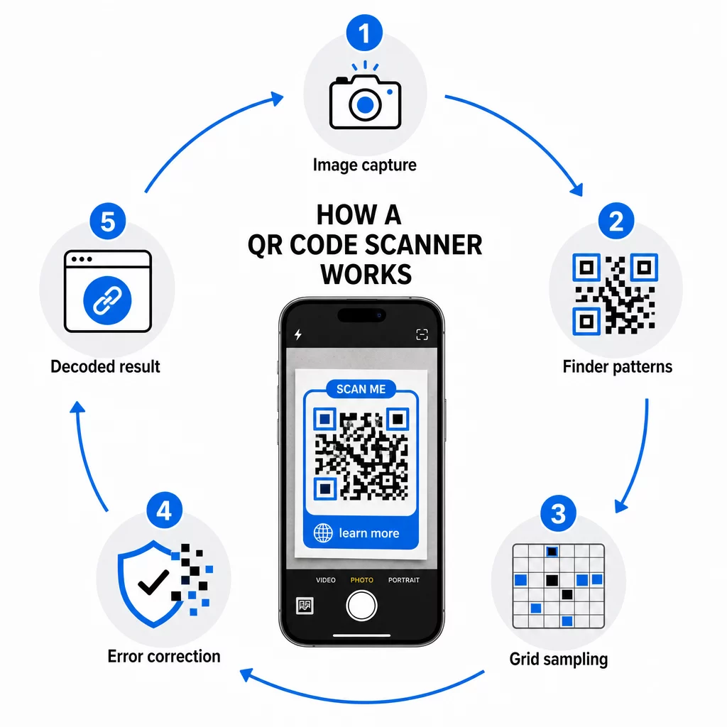 QR scanning process