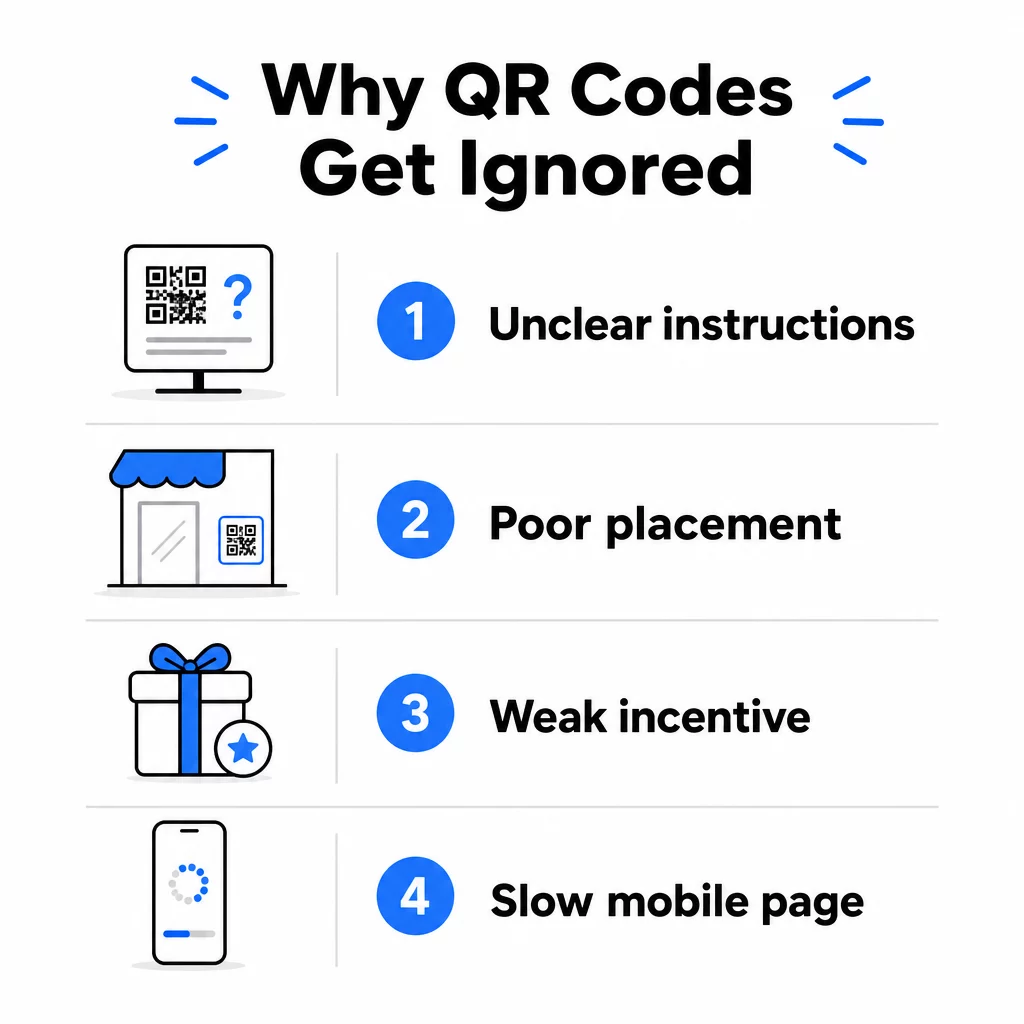 QR scan mistakes