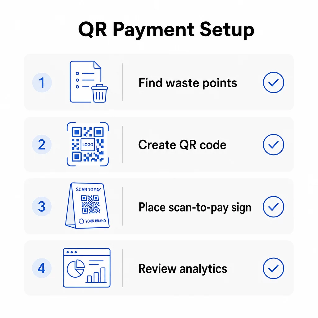 QR setup checklist