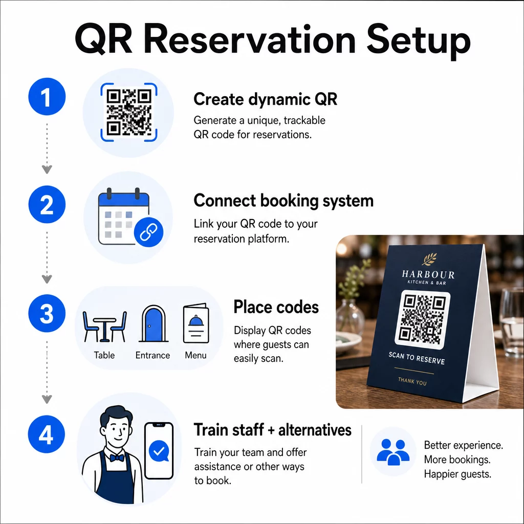 QR reservation steps