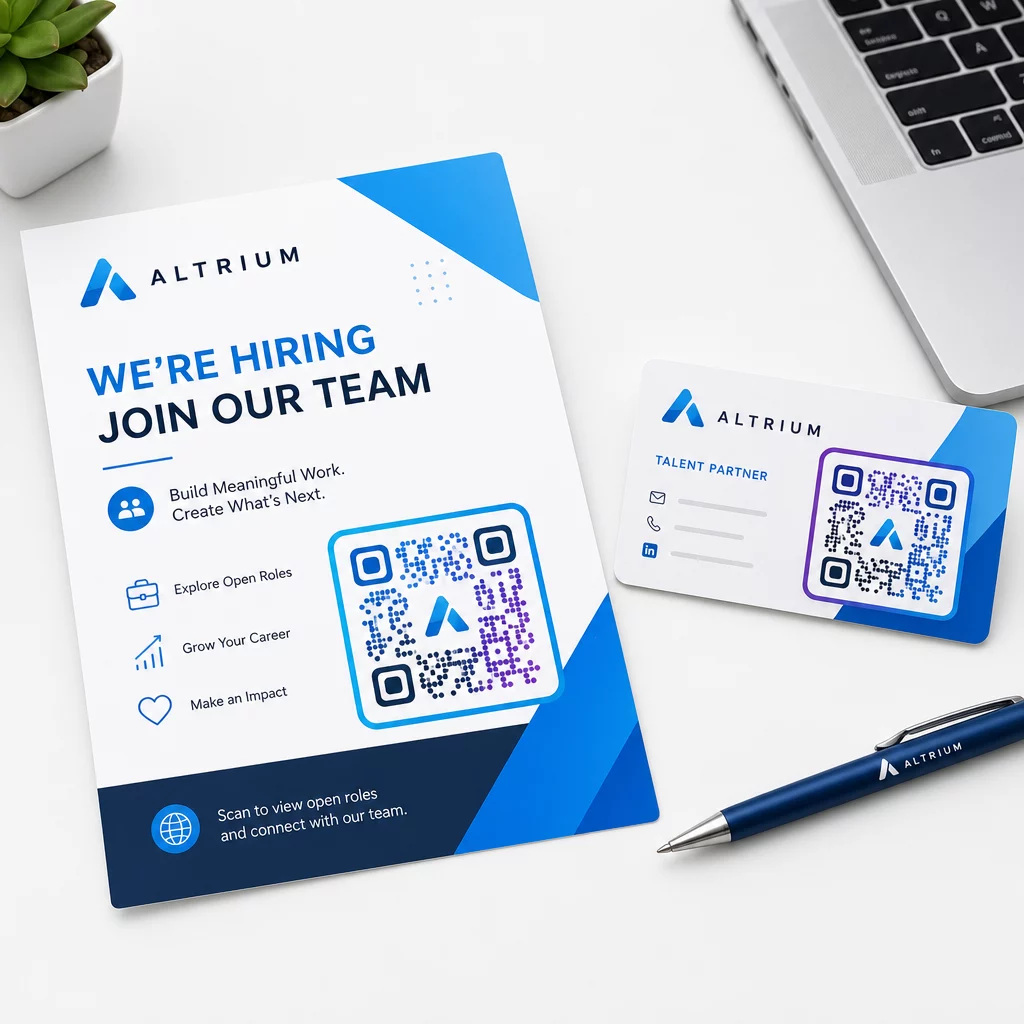 Branded recruitment QR