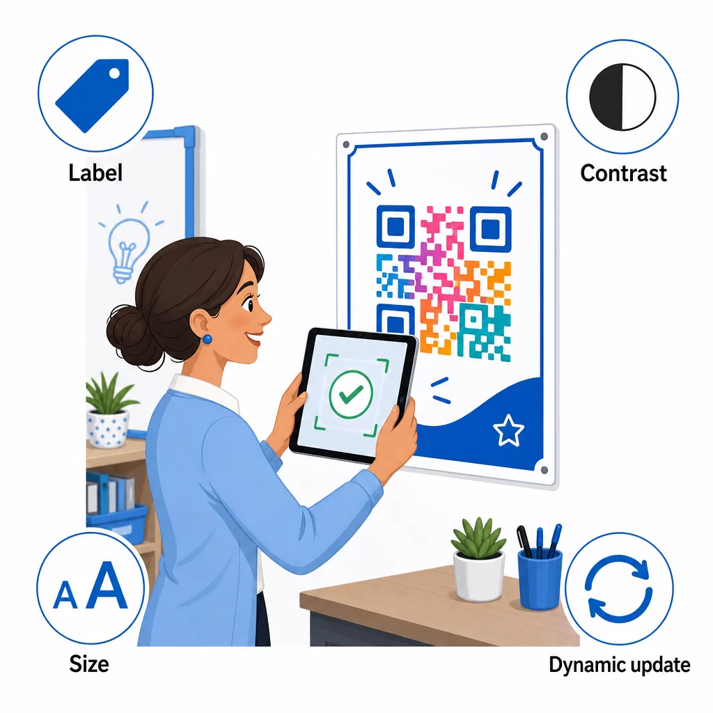 أفضل ممارسات رمز QR