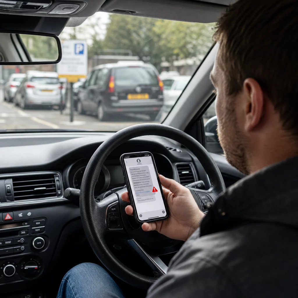 Suspicious parking fine text
