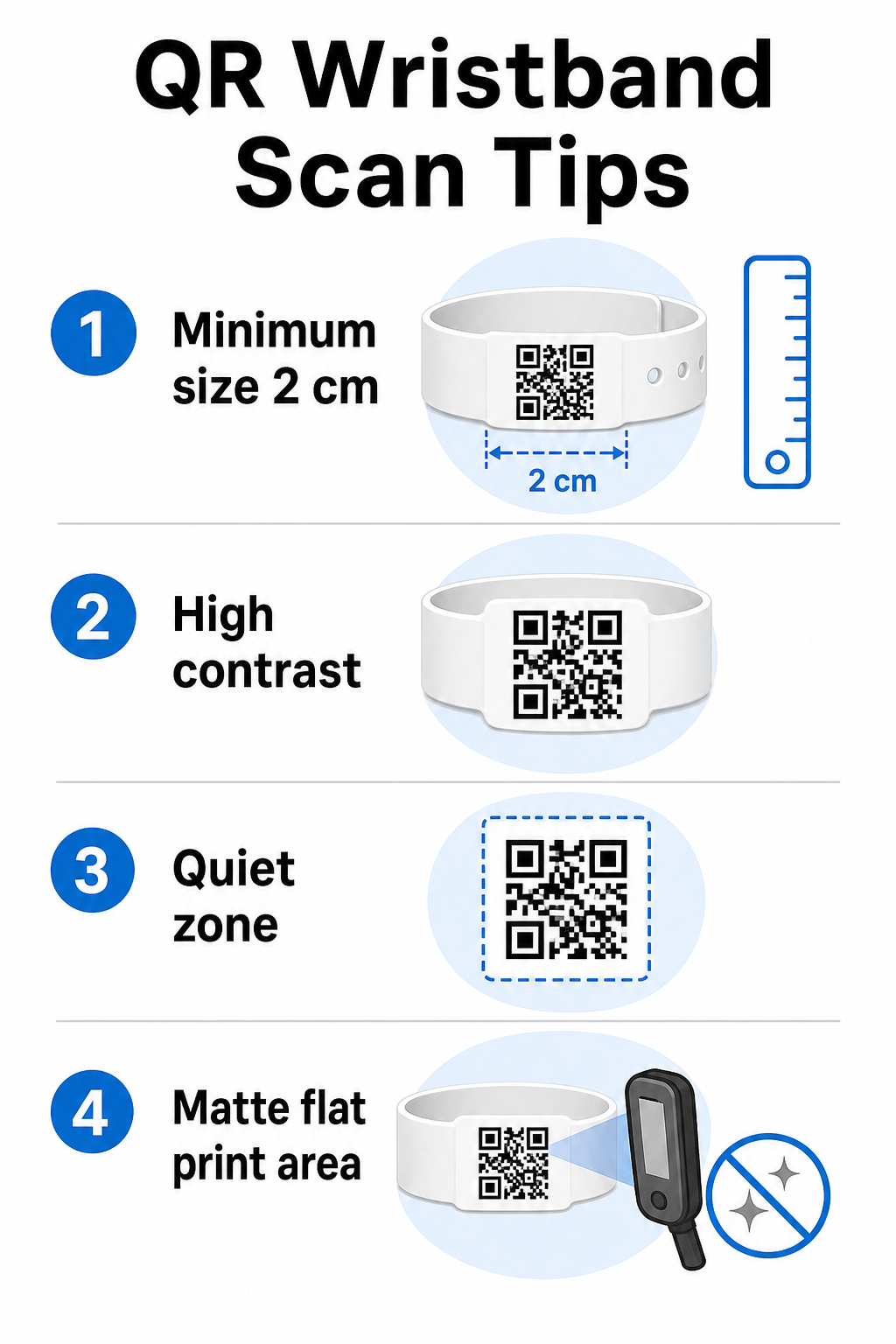 Wristband design tips