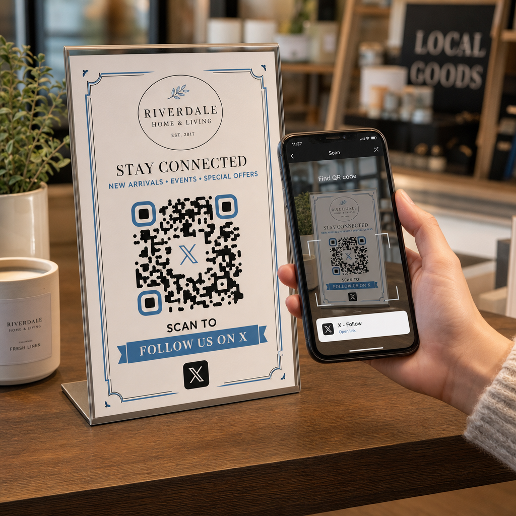 Shop QR code scan