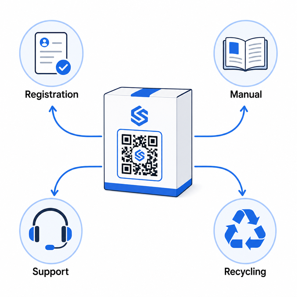 Product lifecycle QR code