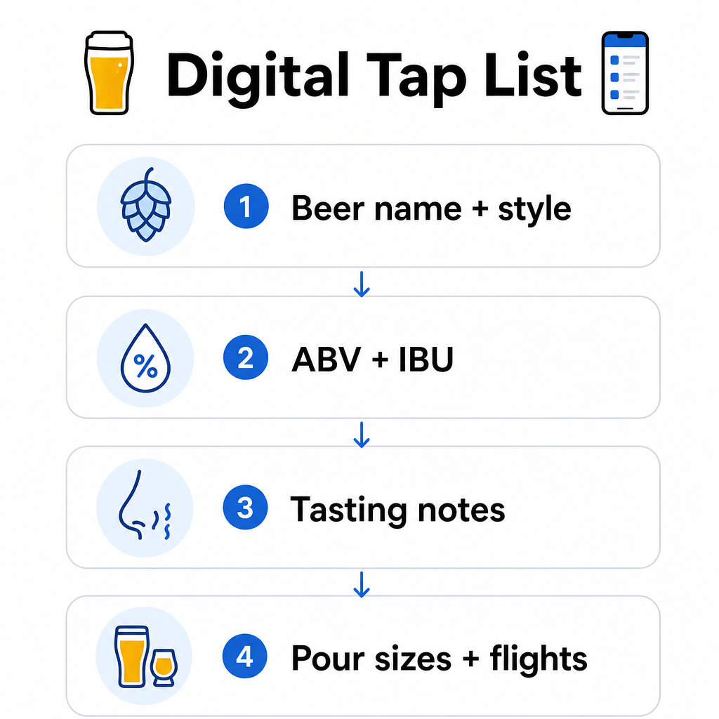 Digital menu guide