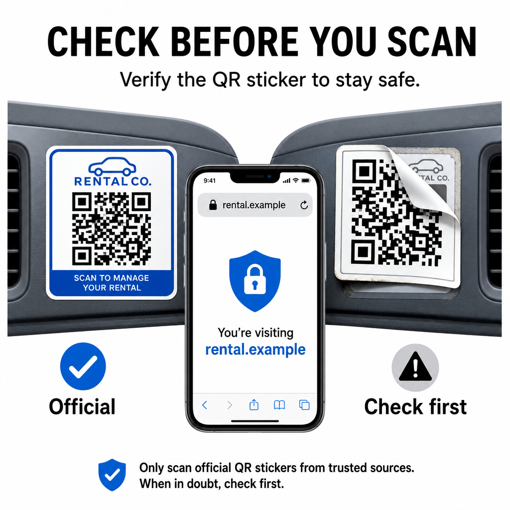 Safe QR code check