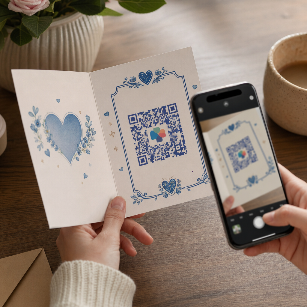 QR greeting card
