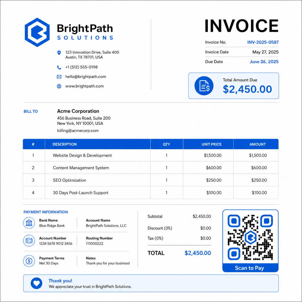 Branded payment QR