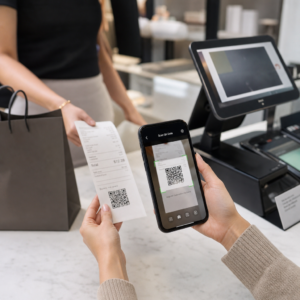 Scanning receipt QR