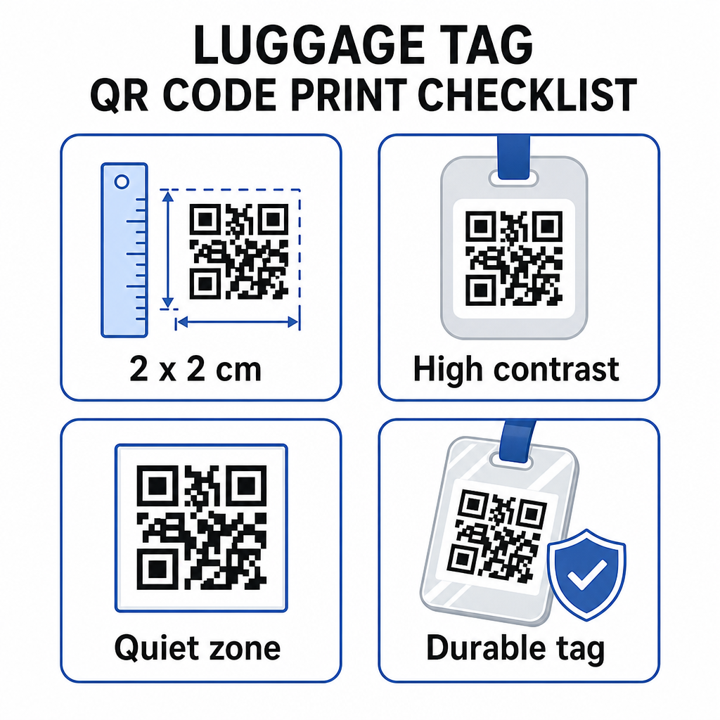 Printable QR tag tips