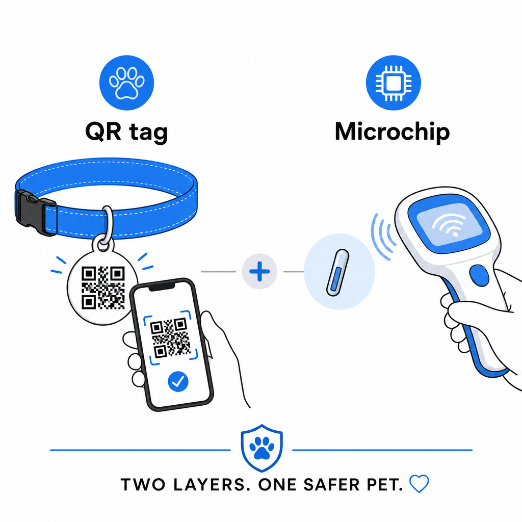 QR tag microchip