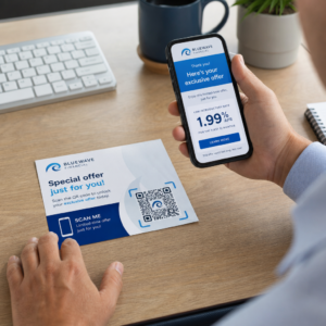 Scanning postcard QR code