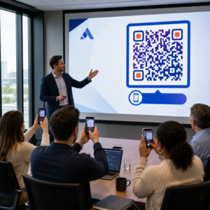 QR code presentation