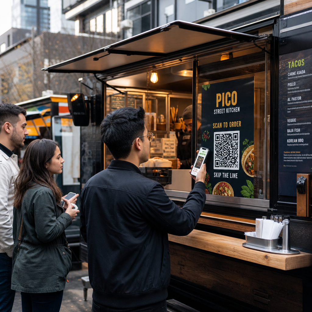 Food truck QR code