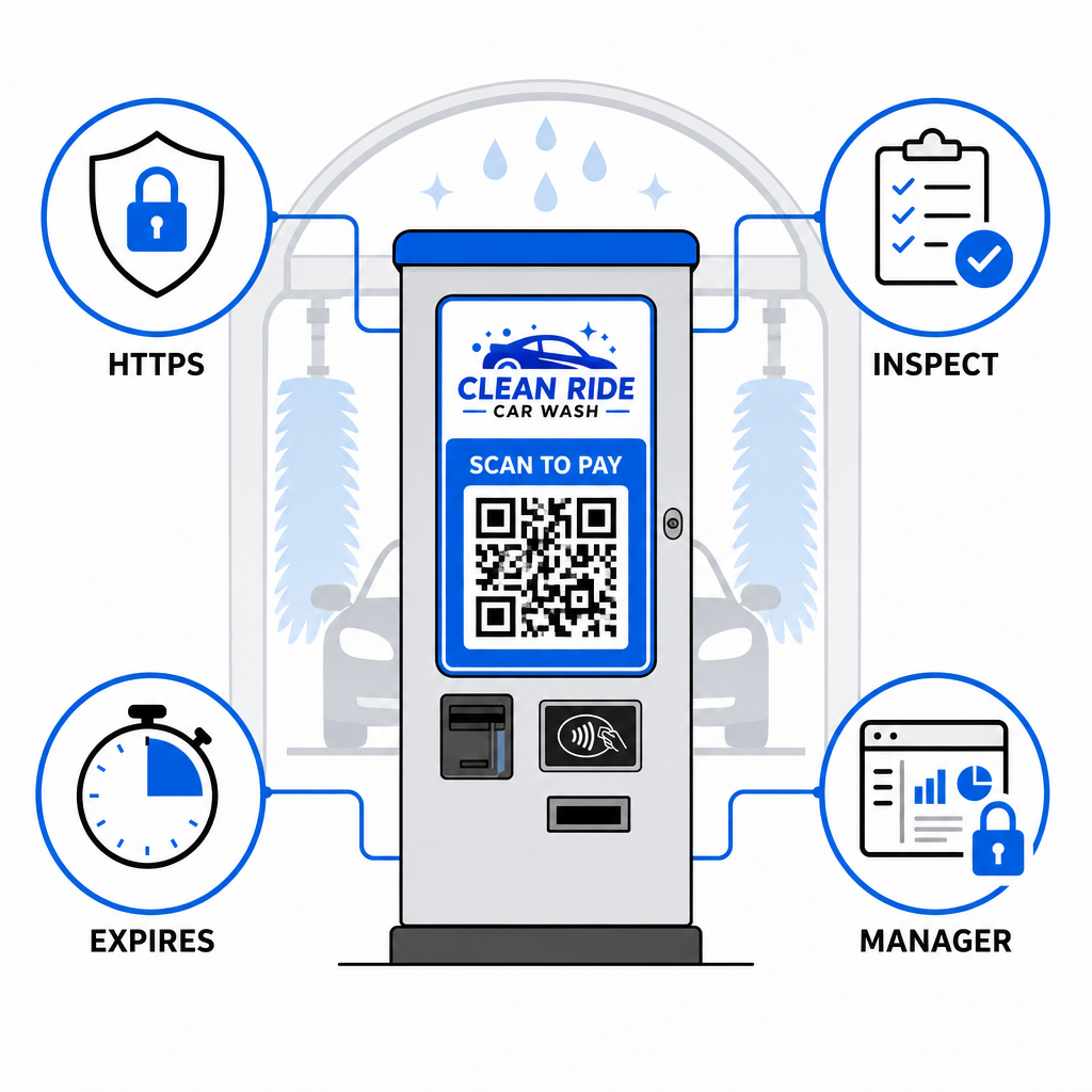 Secure car wash codes