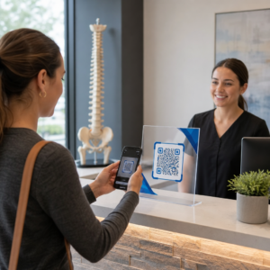QR chiropractic check-in