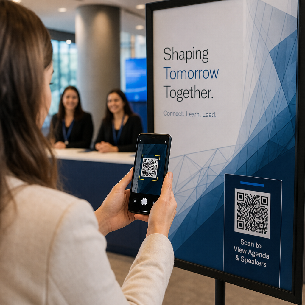 Scanning an event poster