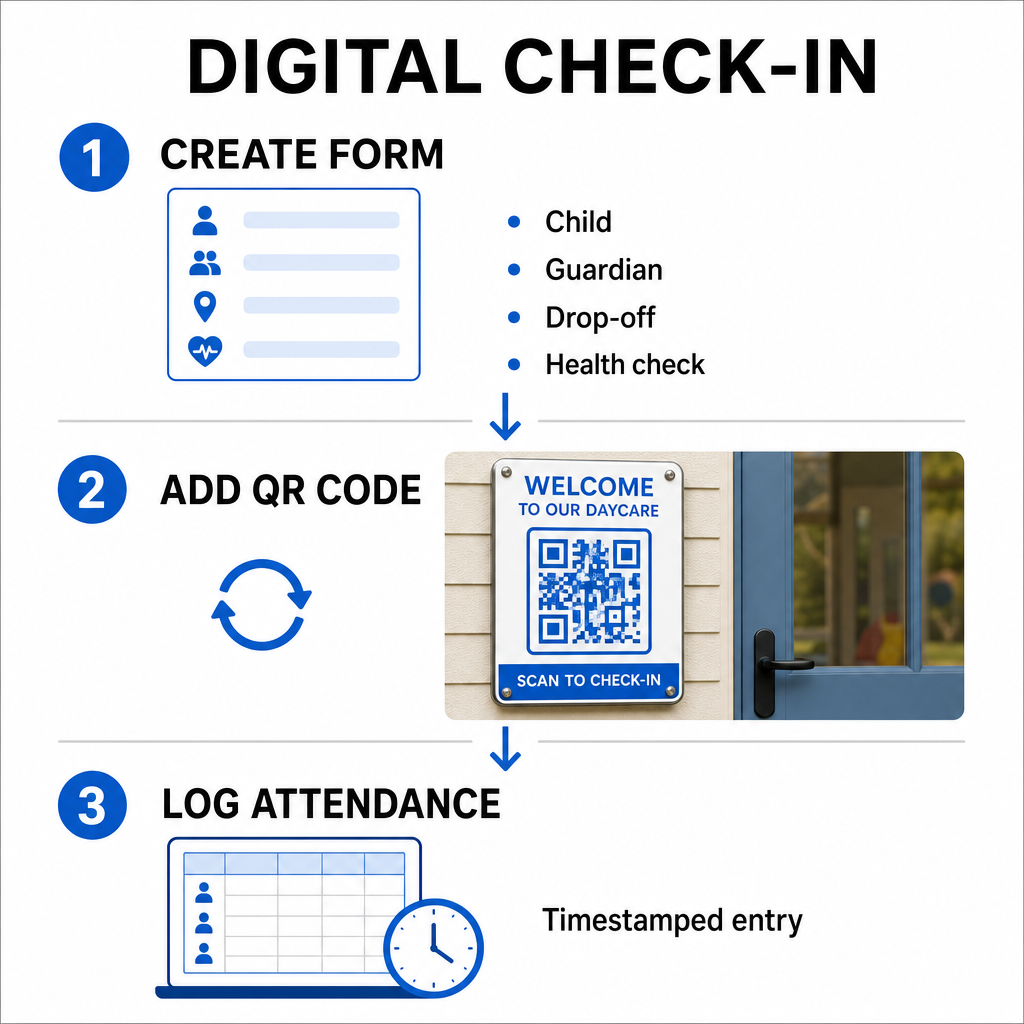 Digital check-in workflow