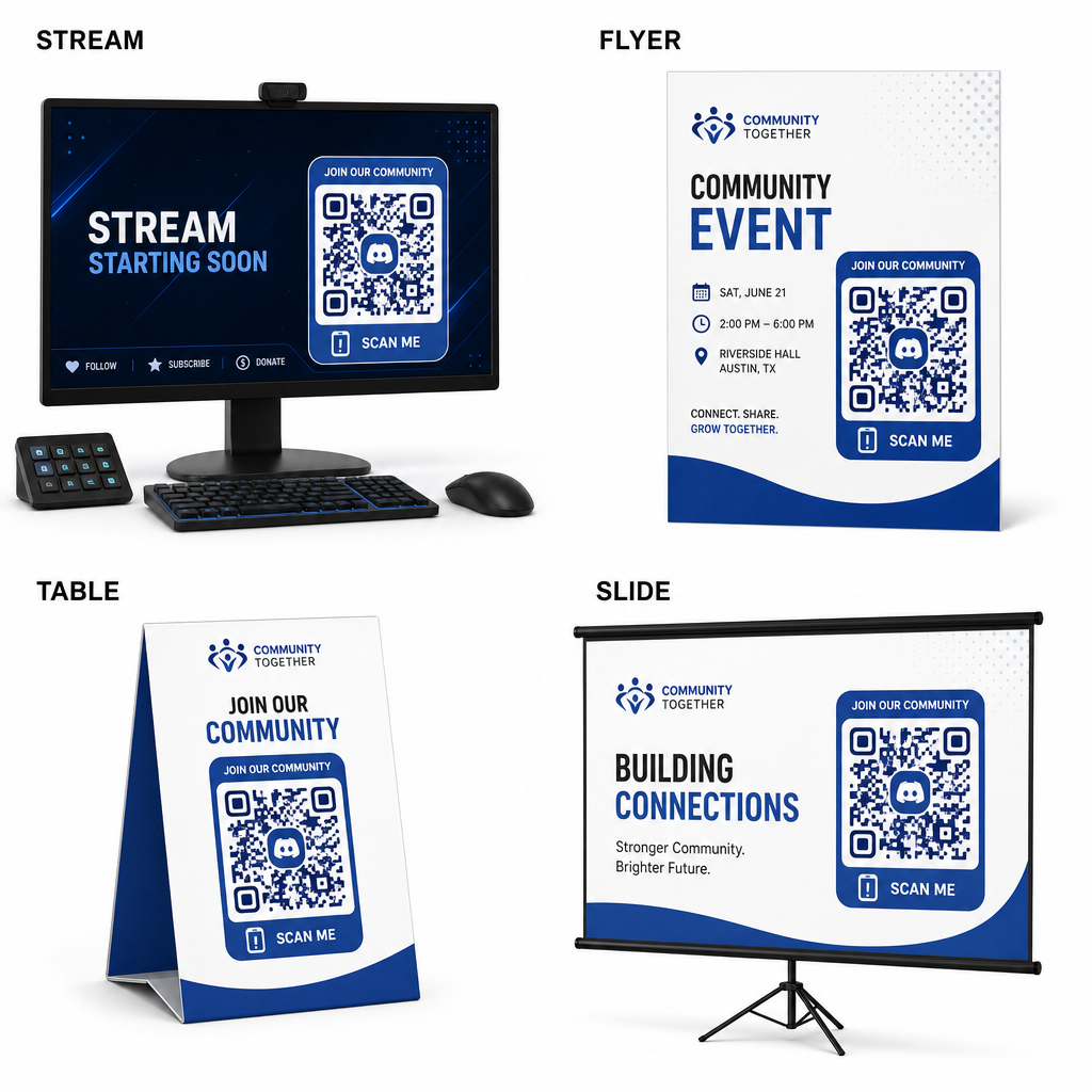Discord QR sharing ideas