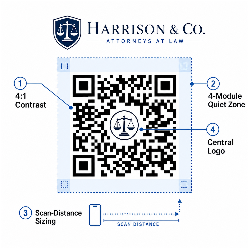 Legal QR print standards